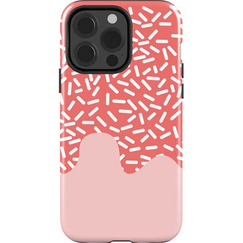 Coral Spring Sprinkles iPhone 15 Pro Impact Case